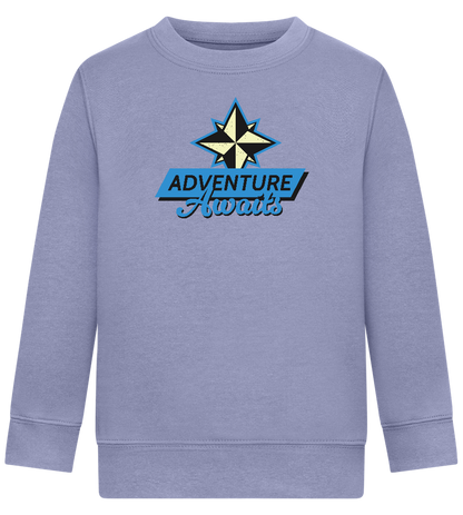 Adventure Awaits Design - Comfort Kids Sweater_BLUE_front