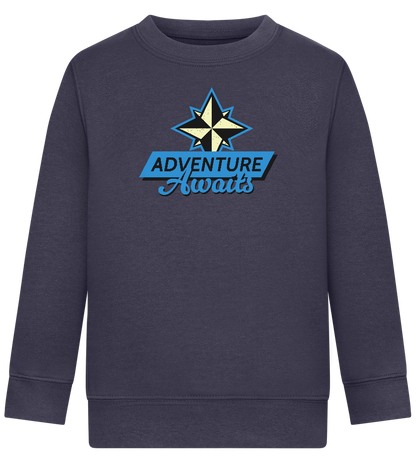 Adventure Awaits Design - Comfort Kids Sweater_FRENCH NAVY_front