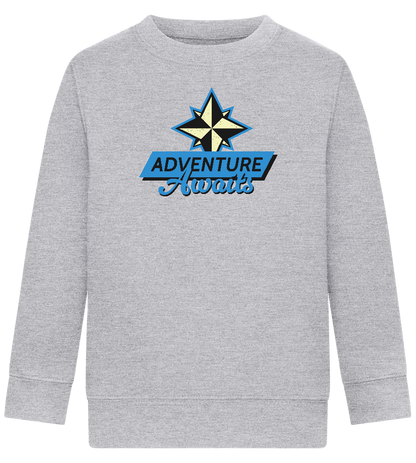 Adventure Awaits Design - Comfort Kids Sweater_ORION GREY II_front