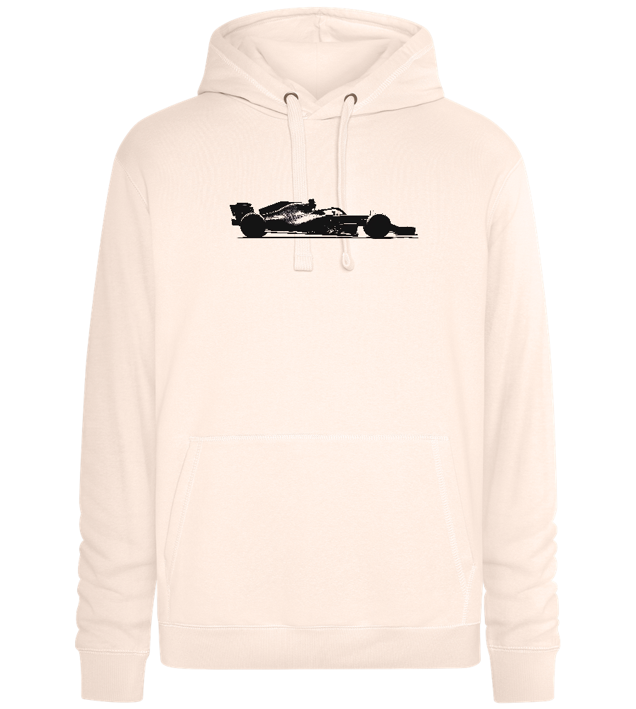 F1 Silhouette Design - Premium unisex hoodie_LIGHT PEACH ROSE_front