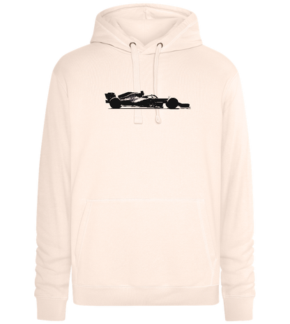 F1 Silhouette Design - Premium unisex hoodie_LIGHT PEACH ROSE_front