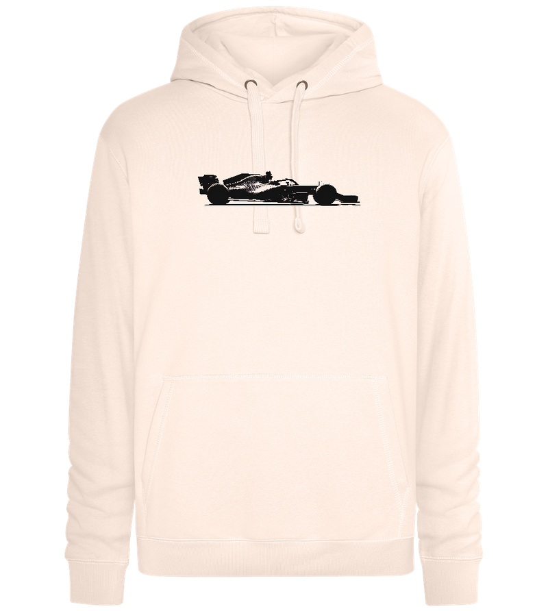 F1 Silhouette Design - Premium unisex hoodie_LIGHT PEACH ROSE_front