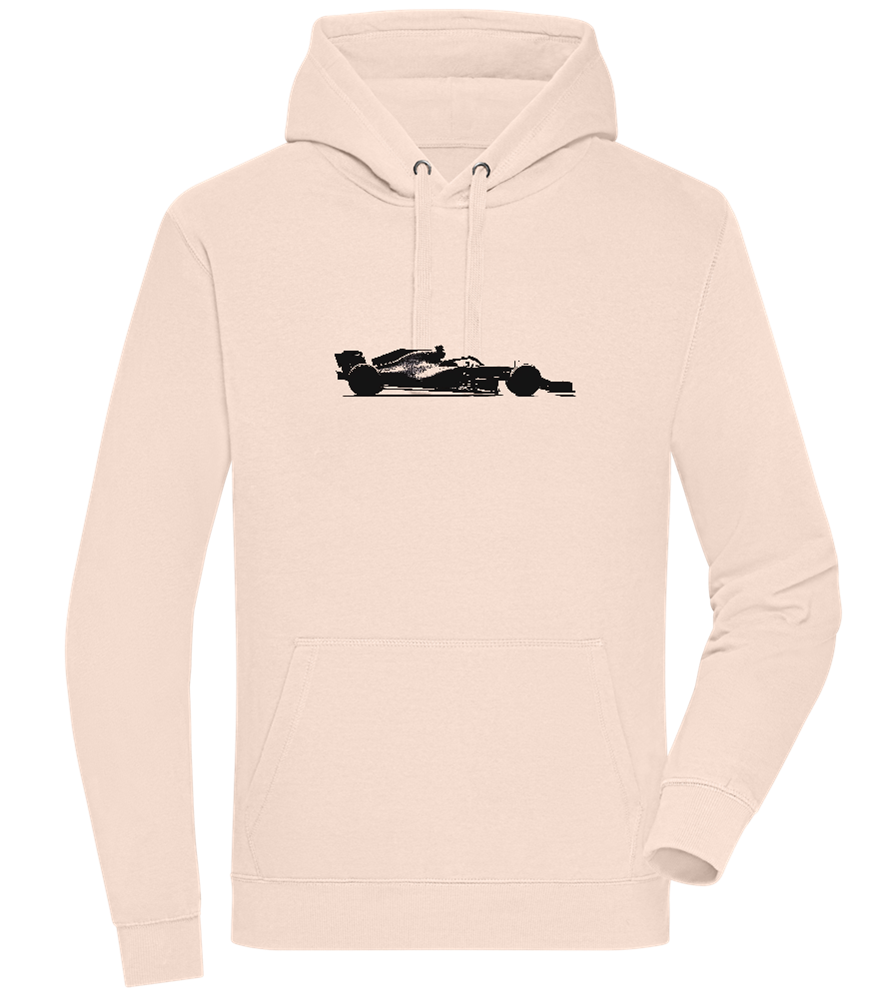 F1 Silhouette Design - Premium unisex hoodie_LIGHT PEACH ROSE_front