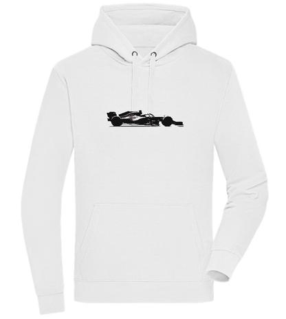 F1 Silhouette Design - Premium unisex hoodie_WHITE_front