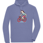 Unicorn On Bicycle Design - Comfort unisex hoodie_BLUE_front