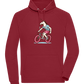 Unicorn On Bicycle Design - Comfort unisex hoodie_BORDEAUX_front