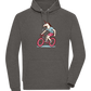 Unicorn On Bicycle Design - Comfort unisex hoodie_CHARCOAL CHIN_front