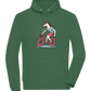 Unicorn On Bicycle Design - Comfort unisex hoodie_GREEN BOTTLE_front