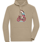 Unicorn On Bicycle Design - Comfort unisex hoodie_KHAKI_front