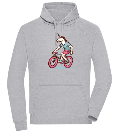 Unicorn On Bicycle Design - Comfort unisex hoodie_ORION GREY II_front