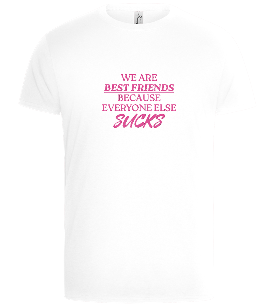 Best Friends Design - Basic Unisex T-Shirt_WHITE_front