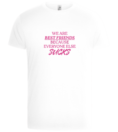 Best Friends Design - Basic Unisex T-Shirt_WHITE_front