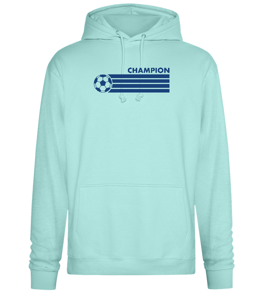 Soccer Champion Design - Premium Essential Unisex Hoodie_ARCTIC BLUE_front