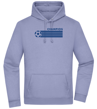 Soccer Champion Design - Premium Essential Unisex Hoodie_BLUE_front
