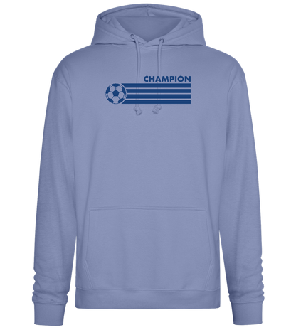 Soccer Champion Design - Premium Essential Unisex Hoodie_BLUE_front