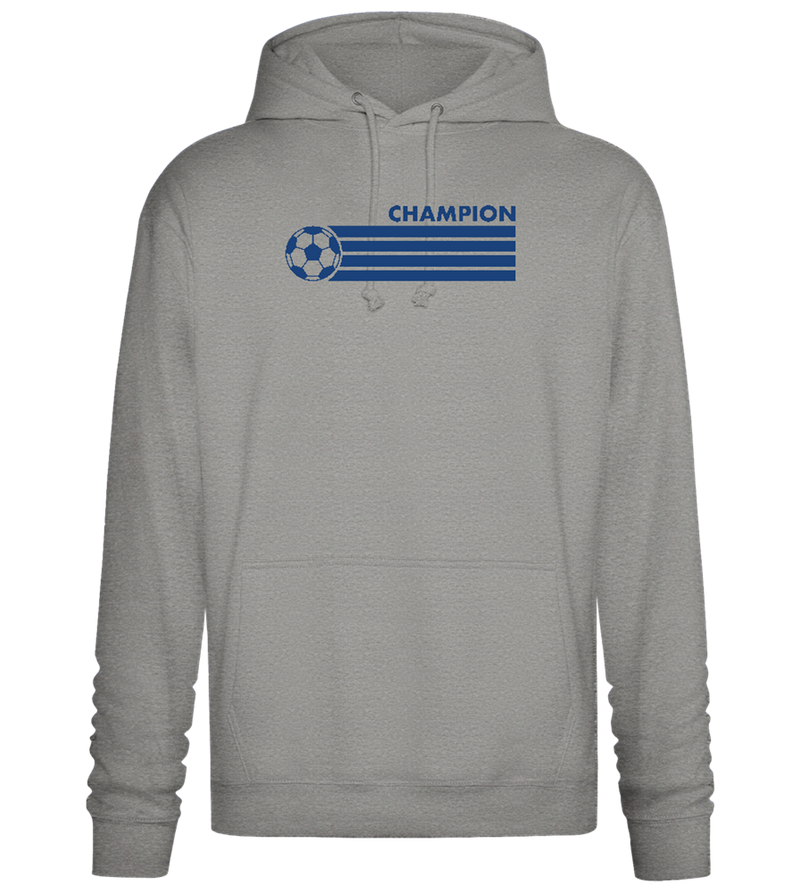 Soccer Champion Design - Premium Essential Unisex Hoodie_ORION GREY II_front