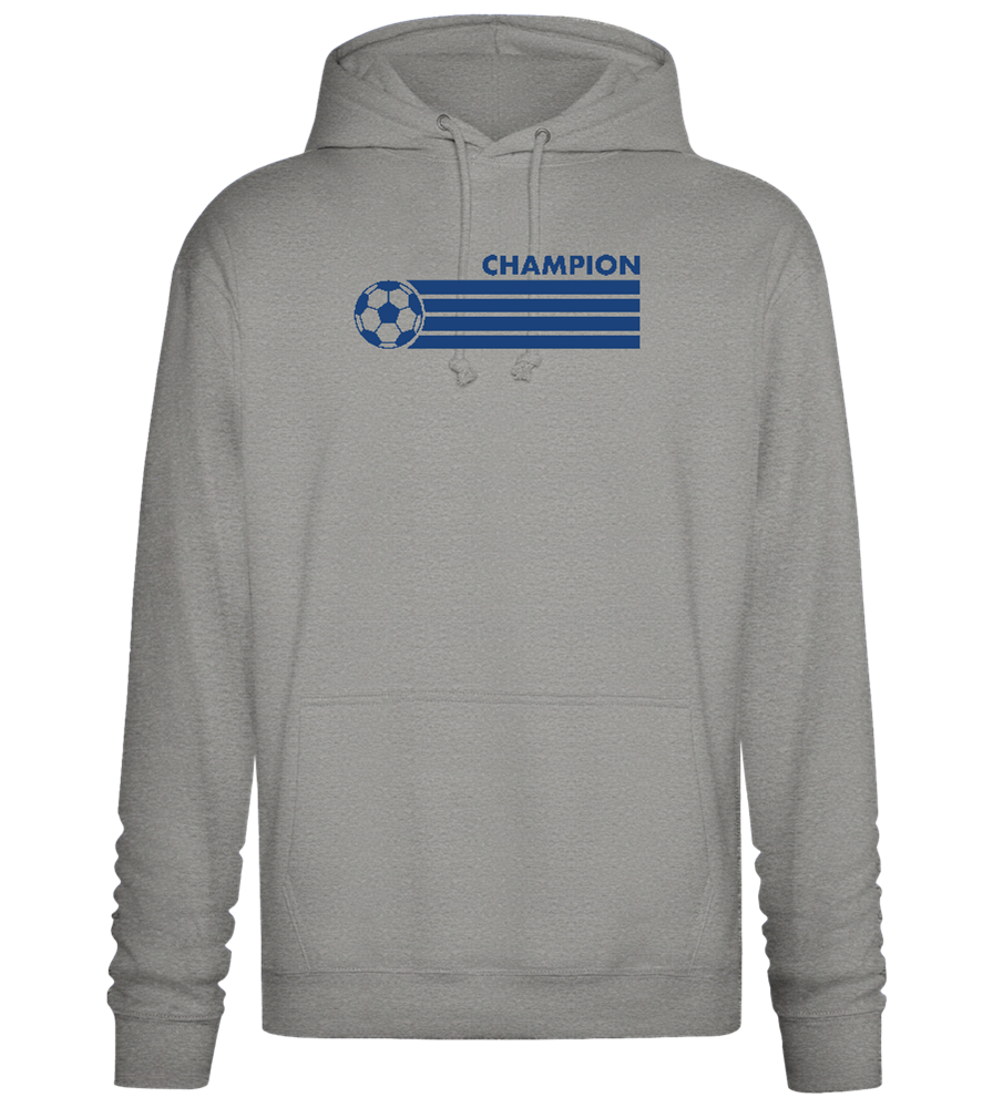 Soccer Champion Design - Premium Essential Unisex Hoodie_ORION GREY II_front