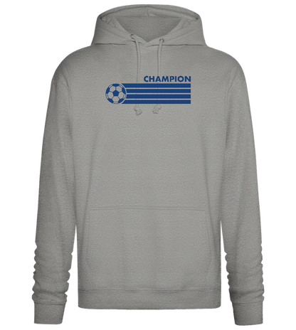 Soccer Champion Design - Premium Essential Unisex Hoodie_ORION GREY II_front