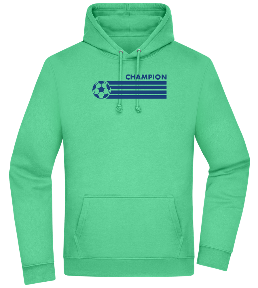 Soccer Champion Design - Premium Essential Unisex Hoodie_SPRING GREEN_front