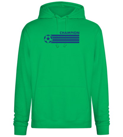 Soccer Champion Design - Premium Essential Unisex Hoodie_SPRING GREEN_front