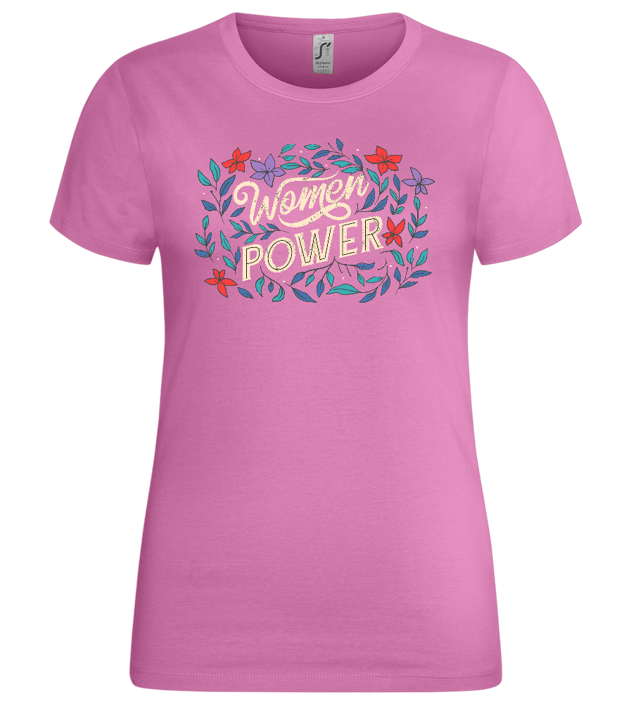 Women Power Design - Premium women's t-shirt_PINK ORCHID_front