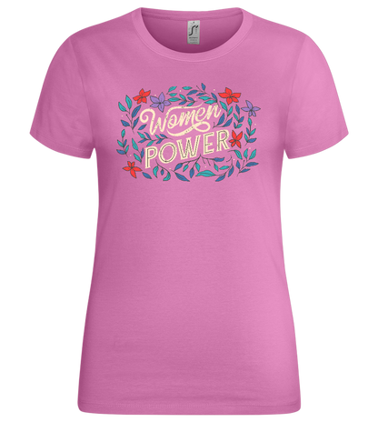 Women Power Design - Premium women's t-shirt_PINK ORCHID_front