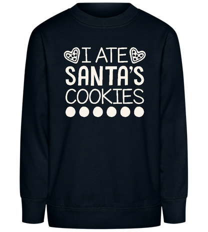 Santa's Cookies Design - Comfort Kids Sweater_BLACK_front