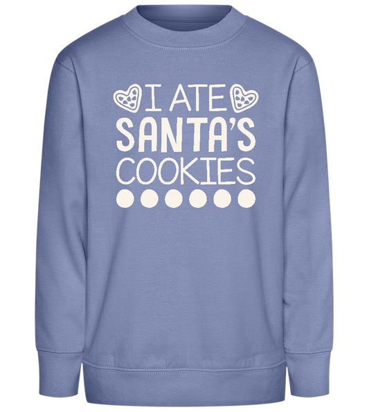 Santa's Cookies Design - Comfort Kids Sweater_BLUE_front