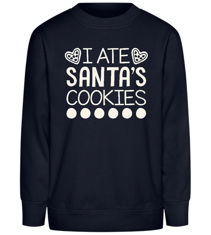 Santa's Cookies Design - Comfort Kids Sweater_FRENCH NAVY_front