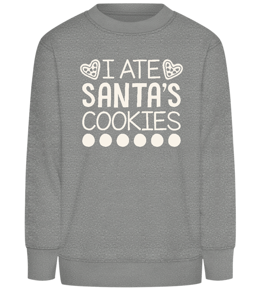 Santa's Cookies Design - Comfort Kids Sweater_ORION GREY II_front