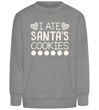 Santa's Cookies Design - Comfort Kids Sweater_ORION GREY II_front