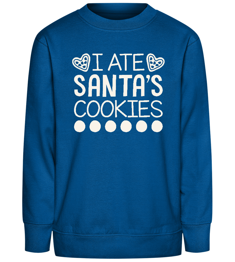 Santa's Cookies Design - Comfort Kids Sweater_ROYAL_front