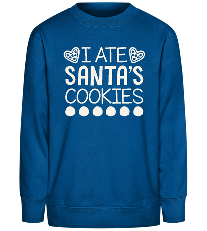 Santa's Cookies Design - Comfort Kids Sweater_ROYAL_front