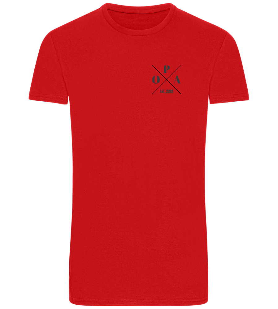OPA EST Design - Basic Unisex T-Shirt_RED_front