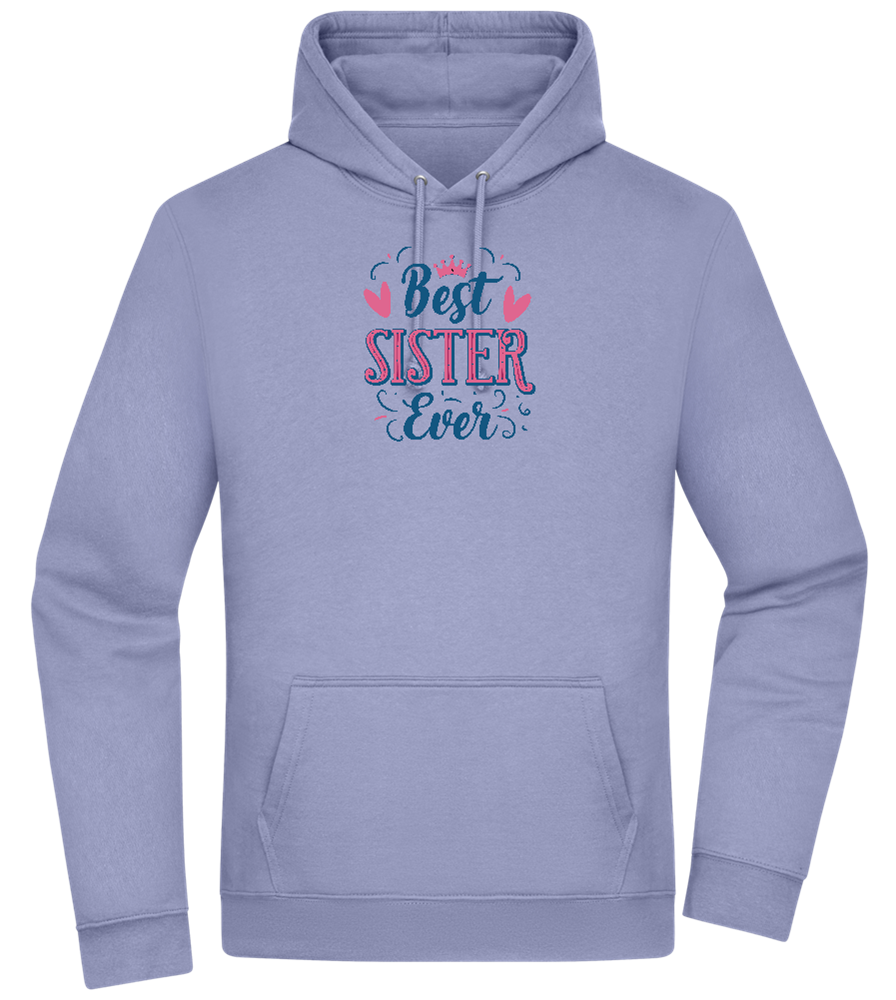 Best Sister Ever Design - Premium Essential Unisex Hoodie_BLUE_front