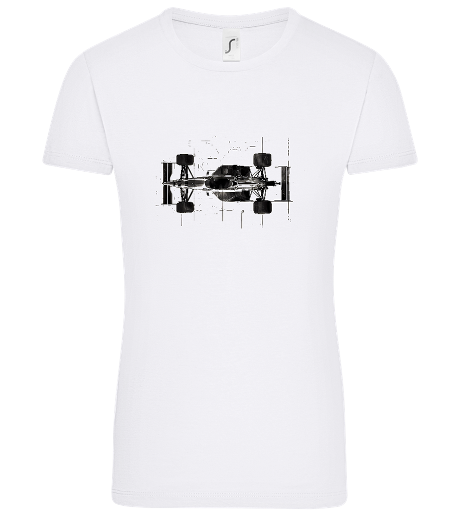 F1 Schematics Design - Comfort women's t-shirt_WHITE_front
