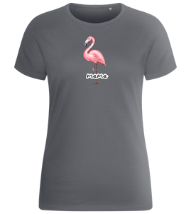 Mama Flamingo Design - Basic women's fitted t-shirt