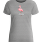 Mama Flamingo Design - Basic women's fitted t-shirt_ORION GREY_front