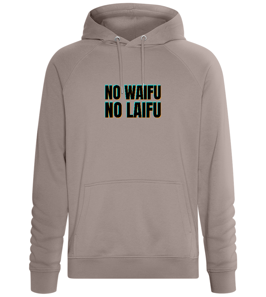 No Waifu No Laifu Design - Comfort unisex hoodie_CHARCOAL CHIN_front