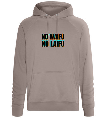 No Waifu No Laifu Design - Comfort unisex hoodie_CHARCOAL CHIN_front