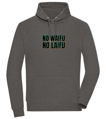 No Waifu No Laifu Design - Comfort unisex hoodie_CHARCOAL CHIN_front