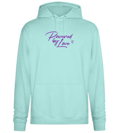 Powered By Love Design - Premium Essential Unisex Hoodie_ARCTIC BLUE_front