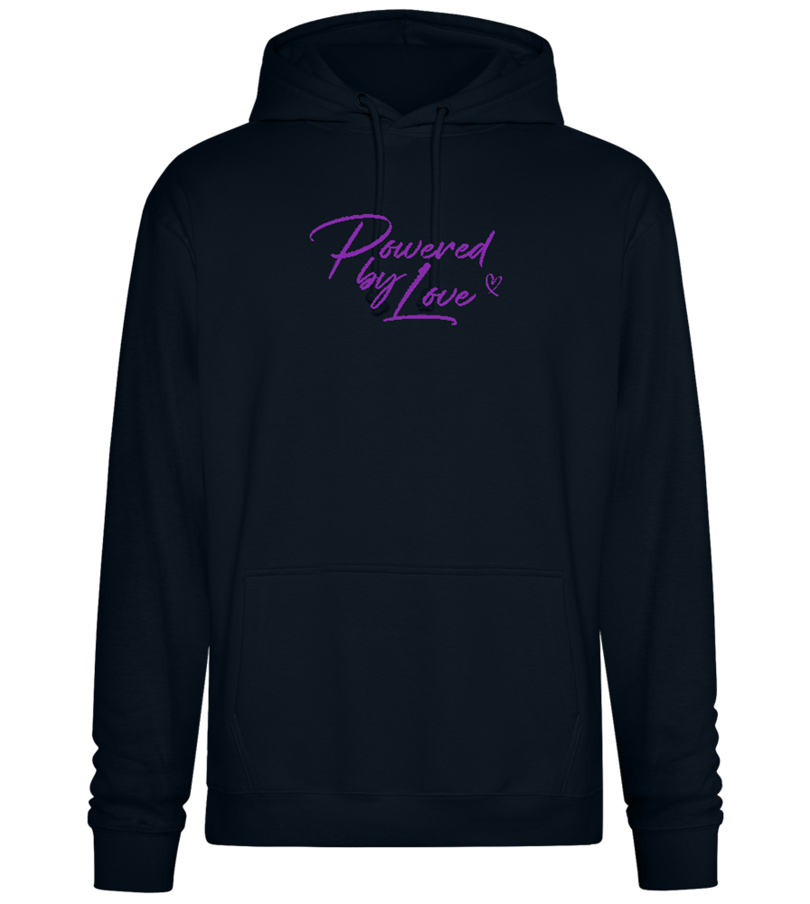 Powered By Love Design - Premium Essential Unisex Hoodie_BLACK_front