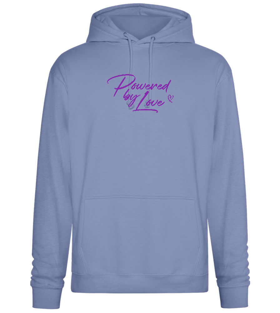 Powered By Love Design - Premium Essential Unisex Hoodie_BLUE_front