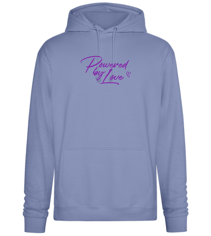 Powered By Love Design - Premium Essential Unisex Hoodie_BLUE_front