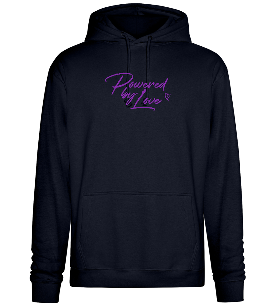 Powered By Love Design - Premium Essential Unisex Hoodie_FRENCH NAVY_front