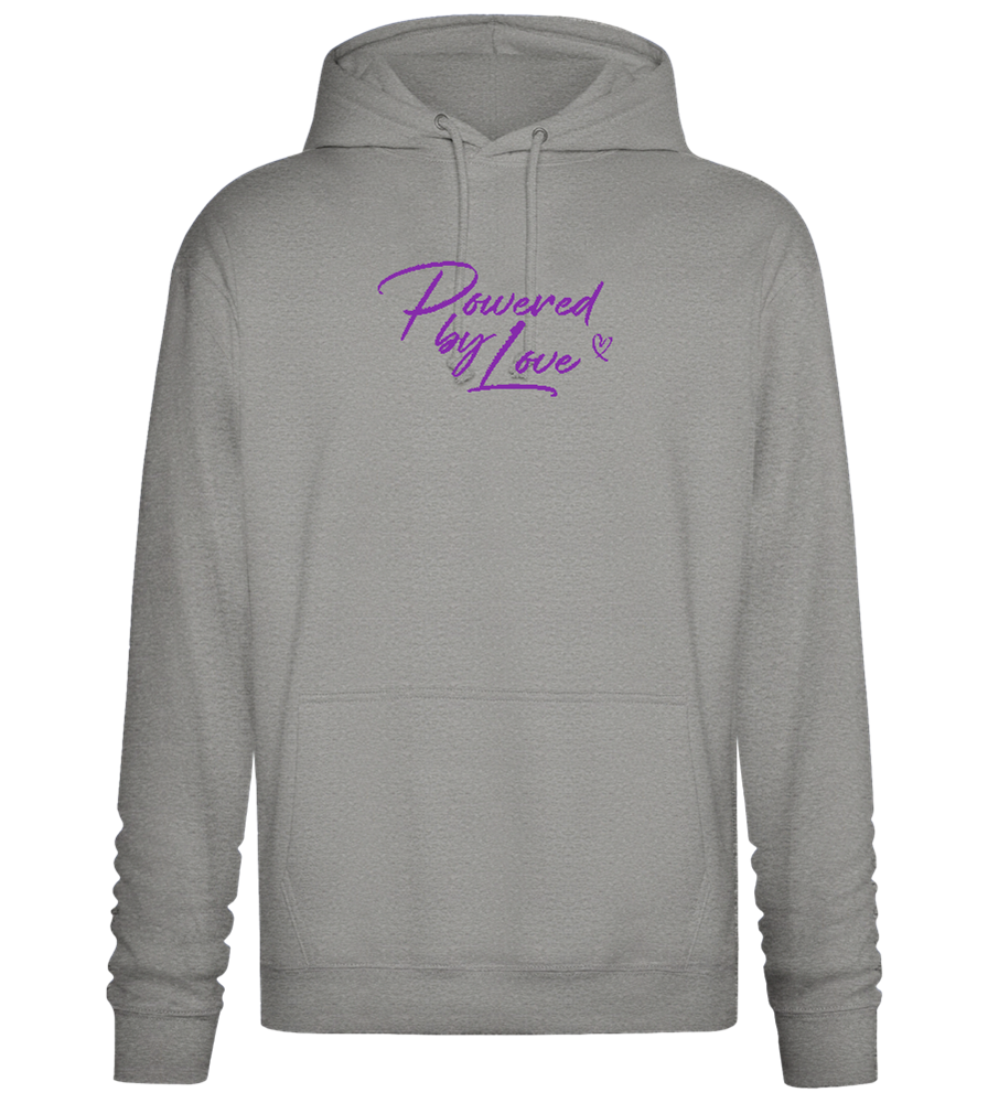 Powered By Love Design - Premium Essential Unisex Hoodie_ORION GREY II_front