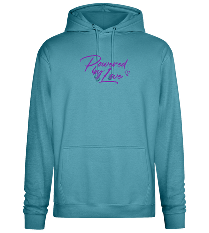 Powered By Love Design - Premium Essential Unisex Hoodie_POOL BLUE_front