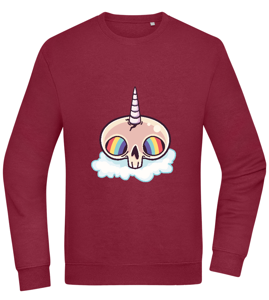 Unicorn Rainbow Design - Comfort Essential Unisex Sweater_BORDEAUX_front