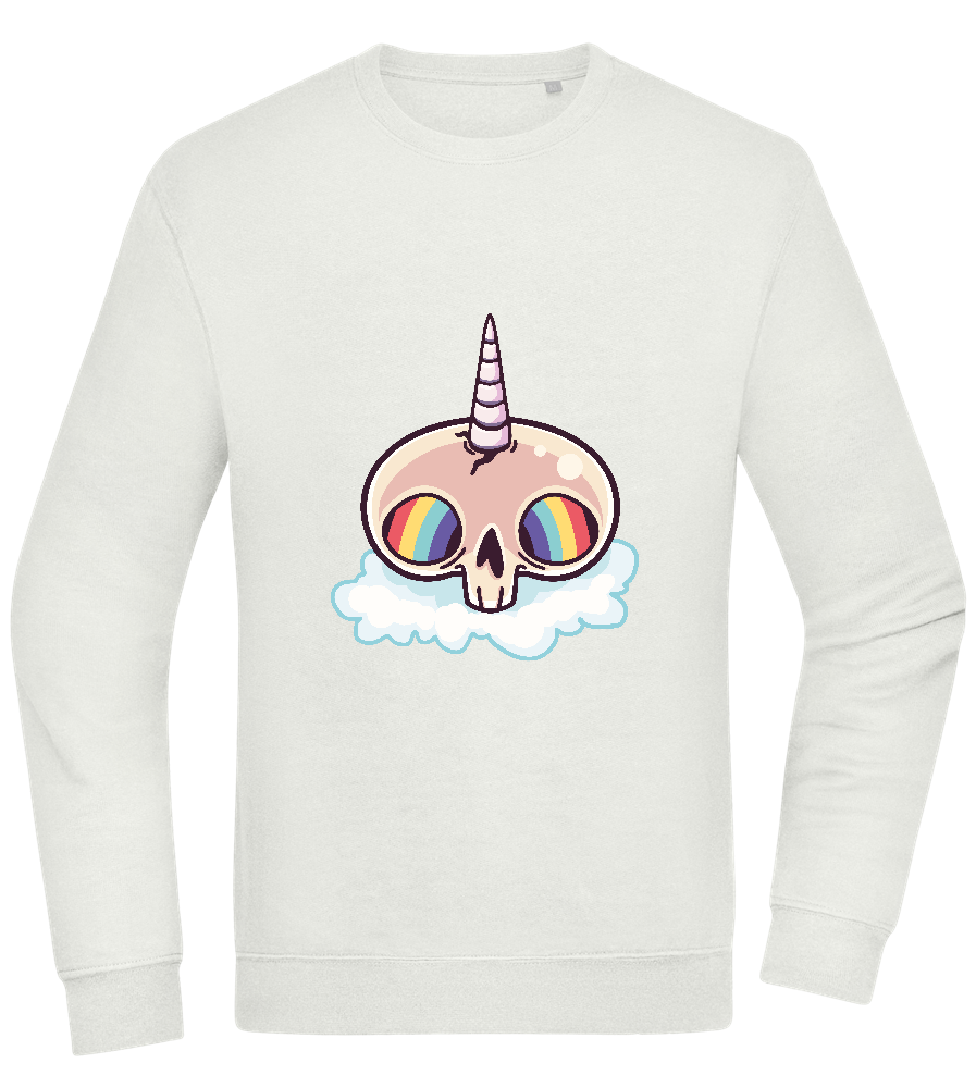 Unicorn Rainbow Design - Comfort Essential Unisex Sweater_CREAMY GREEN_front